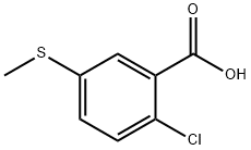 2-Chloro-5-methylsulfanylbenzoic acid Structural