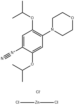 2,5-DIISOPROPOXY-4-MORPHOLINOBENZENEDIAZONIUM CHLORIDE ZINC CHLORIDE Structural