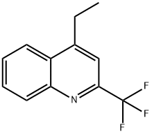 Quinoline, 4-ethyl-2-(trifluoromethyl)- (9CI) Structural