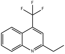 Quinoline, 2-ethyl-4-(trifluoromethyl)- (9CI) Structural