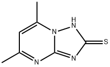 5,7-DIMETHYL[1,2,4]TRIAZOLO[1,5-A]PYRIMIDIN-2-YLHYDROSULFIDE Structural