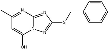 2-BENZYLSULFANYL-5-METHYL-[1,2,4]TRIAZOLO[1,5-A]PYRIMIDIN-7-OL Structural