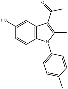 1-[5-hydroxy-2-methyl-1-(4-methylphenyl)-1H-indol-3-yl]ethanone Structural