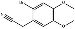 2-Bromo-4,5-dimethoxyphenylacetonitrile Structural