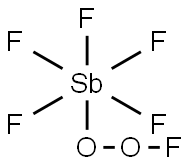 DIOXYGENYL HEXAFLUOROANTIMONATE Structural