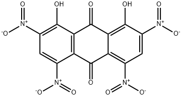 1,8-dihydroxy-2,4,5,7-tetranitroanthraquinone Structural