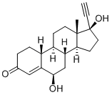 4-ESTREN-17-ALPHA-ETHYNYL-6-BETA, 17-BETA-DIOL-3-ONE Structural