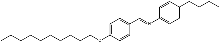 P-DECYLOXYBENZYLIDENE-P-BUTYLANILINE Structural