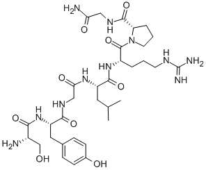 H-SER-TYR-GLY-LEU-ARG-PRO-GLY-NH2 Structural