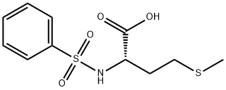 4-(METHYLTHIO)-2-[(PHENYLSULFONYL)AMINO]BUTANOIC ACID Structural