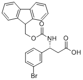 FMOC-(R)-3-AMINO-3-(3-BROMO-PHENYL)-PROPIONIC ACID Structural