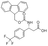 FMOC-(R)-3-AMINO-3-(4-TRIFLUOROMETHYL-PHENYL)-PROPIONIC ACID Structural