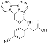 FMOC-(R)-3-AMINO-3-(4-CYANO-PHENYL)-PROPIONIC ACID Structural