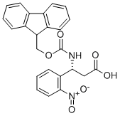 FMOC-(R)-3-AMINO-3-(2-NITRO-PHENYL)-PROPIONIC ACID Structural