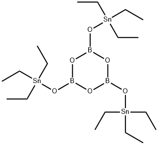 Boroxin,  tris[(triethylstannyl)oxy]-  (9CI) Structural