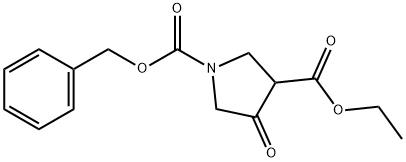 Ethyl N-Cbz-4-Oxopyrrolidine-3-carboxylate Structural