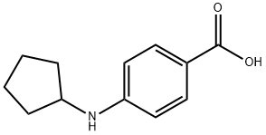 Benzoic acid, 4-(cyclopentylamino)- (9CI) Structural