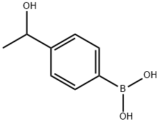 4-(1-Hydroxyethyl)phenylboronic acid Structural