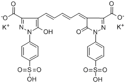 4,4'-BIS[3-CARBOXY-5-OXO-1-(4-SULFOPHENYL)-2-PYRAZOLIN-4-YL]PENTAMETHINE OXONOLE DIPOTASSIUM SALT Structural