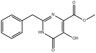 2-BENZYL-5,6-DIHYDROXY-PYRIMIDINE-4-CARBOXYLIC ACID METHYL ESTER Structural