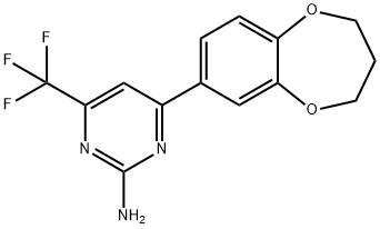 4-(3,4-DIHYDRO-2H-1,5-BENZODIOXEPIN-7-YL)-6-(TRIFLUOROMETHYL)-2-PYRIMIDINAMINE