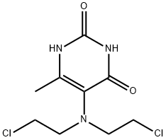 2,6-DIHYDROXY-4-METHYL-5-[BIS(2-CHLOROETHYL)AMINO]PYRIMIDINE Structural