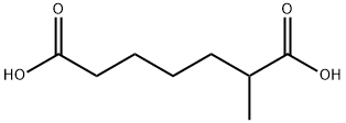 Heptanedioic acid, 2-Methyl- Structural