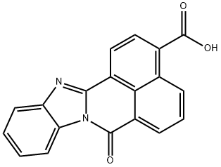 7-OXO-7H-BENZIMIDAZO[2,1-A]BENZ[DE]ISOQUINOLINE-3-CARBOXYLIC ACID ACETATE Structural