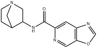 Oxazolo[5,4-c]pyridine-6-carboxamide, N-1-azabicyclo[2.2.1]hept-3-yl- (9CI) Structural