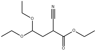 Ethyl 2,2-diethoxyethylcyanoacetate Structural