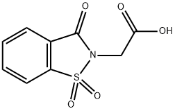 (1,1-DIOXIDO-3-OXO-1,2-BENZISOTHIAZOL-2(3H)-YL)ACETIC ACID Structural