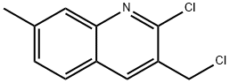 2-CHLORO-3-(CHLOROMETHYL)-7-METHYLQUINOLINE Structural