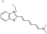 2-[(1E,3E,5E)-6-(DIMETHYLAMINO)HEXA-1,3,5-TRIENYL]-3-ETHYL-1,3-BENZOTHIAZOL-3-IUM IODIDE