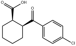 CIS-2-(P-CHLOROBENZOYL)-1-CYCLOHEXANECARBOXYLIC ACID, 98 Structural