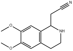 (6,7-DIMETHOXY-1,2,3,4-TETRAHYDRO-ISOQUINOLIN-1-YL)-ACETONITRILE Structural