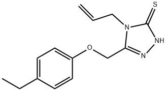 4-ALLYL-5-(4-ETHYL-PHENOXYMETHYL)-4H-[1,2,4]TRIAZOLE-3-THIOL Structural