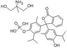 Thymolphthalein monophosphate 2-amino-2-methyl-1,3-propanediol salt Structural