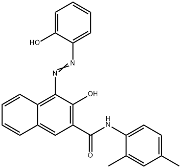 2-[2-HYDROXY-3-(2,4-XYLYLCARBAMOYL)-1-NAPHTHYLAZO]PHENOL Structural