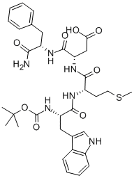 BOC-TRP-MET-ASP-PHE-NH2 Structural