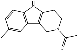 2-ACETYL-8-METHYL-2,3,4,5-TETRAHYDRO-1H-PYRIDO[4,3-B]INDOLE Structural