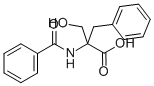 DL-N-BENZOYL-2-BENZYLSERINE Structural