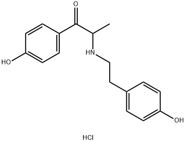 1-[[(4-HYDROXYPHENYL)ETHYL]AMINO]-1-PROPANONE HYDROCHLORIDE Structural