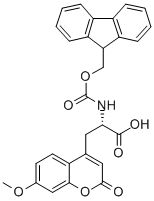 (S)-2-(9H-FLUOREN-9-YLMETHOXYCARBONYLAMINO)-3-(7-METHOXY-2-OXO-2H-CHROMEN-4-YL)-PROPIONIC ACID Structural