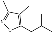 Isoxazole, 3,4-dimethyl-5-(2-methylpropyl)- (9CI) Structural