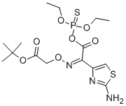 4-THIAZOLEACETIC ACID, 2-AMINO-ALPHA-[[2-(1,1-DIMETHYLETHOXY)-2-OXOETHOXY]IMINO]-, ANHYDRIDE WITH O,O-DIETHYL HYDROGEN PHOSPHOROTHIOATE