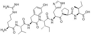 (DES-ASP1,ILE8)-ANGIOTENSIN II Structural