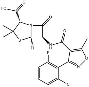 Flucloxacillin Structural