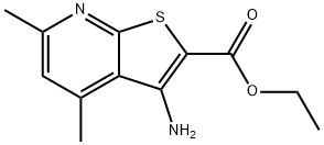 ETHYL 3-AMINO-4,6-DIMETHYLTHIENO[2,3-B]PYRIDINE-2-CARBOXYLATE Structural