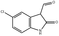 5-CHLORO-2-OXOINDOLINE-3-CARBALDEHYDE Structural