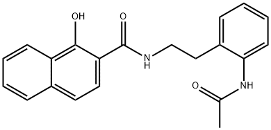 N-(2-ACETAMIDOPHENETHYL)-1-HYDROXY-2-NAPHTHAMIDE Structural